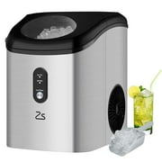 NEILA Ice Maker Countertop, 30 lbs/24 hrs, Portable Ice Maker with Ice Scoop, 6-8 Minute Fast Ice Maker, Self-Cleaning and Timer Function, 45 dB, Chewable Pellet Ice Maker with Ice Basket